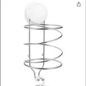 Two hair dryer/straightener holder storage